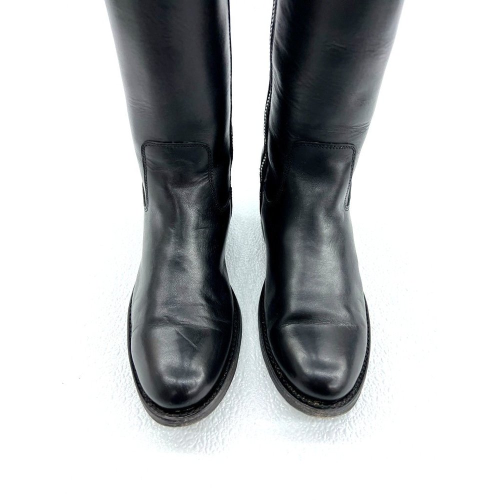 Frye Jayden Riding Boots High Knee Western Tall Boots D Ring Womens 6 B Black - Picture 4 of 10
